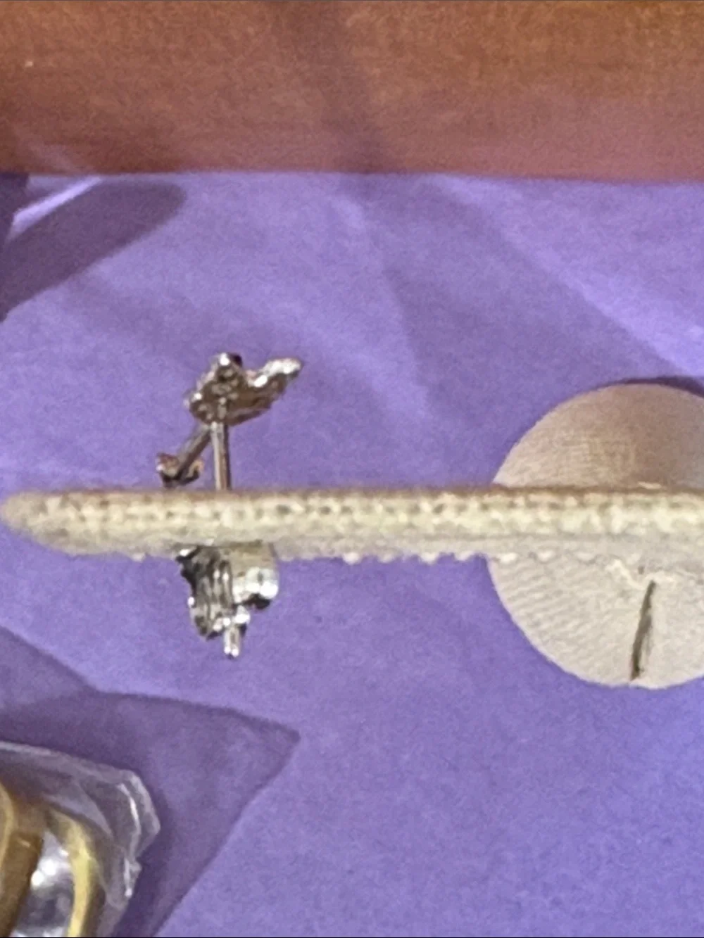White Gold & Diamond Arrow Stud Earrings by Shelly Bermont